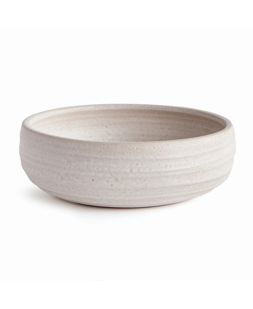 5" x 16" Chryssa Ceramic Matte Decorative Bowl Centerpiece for All Seasons
