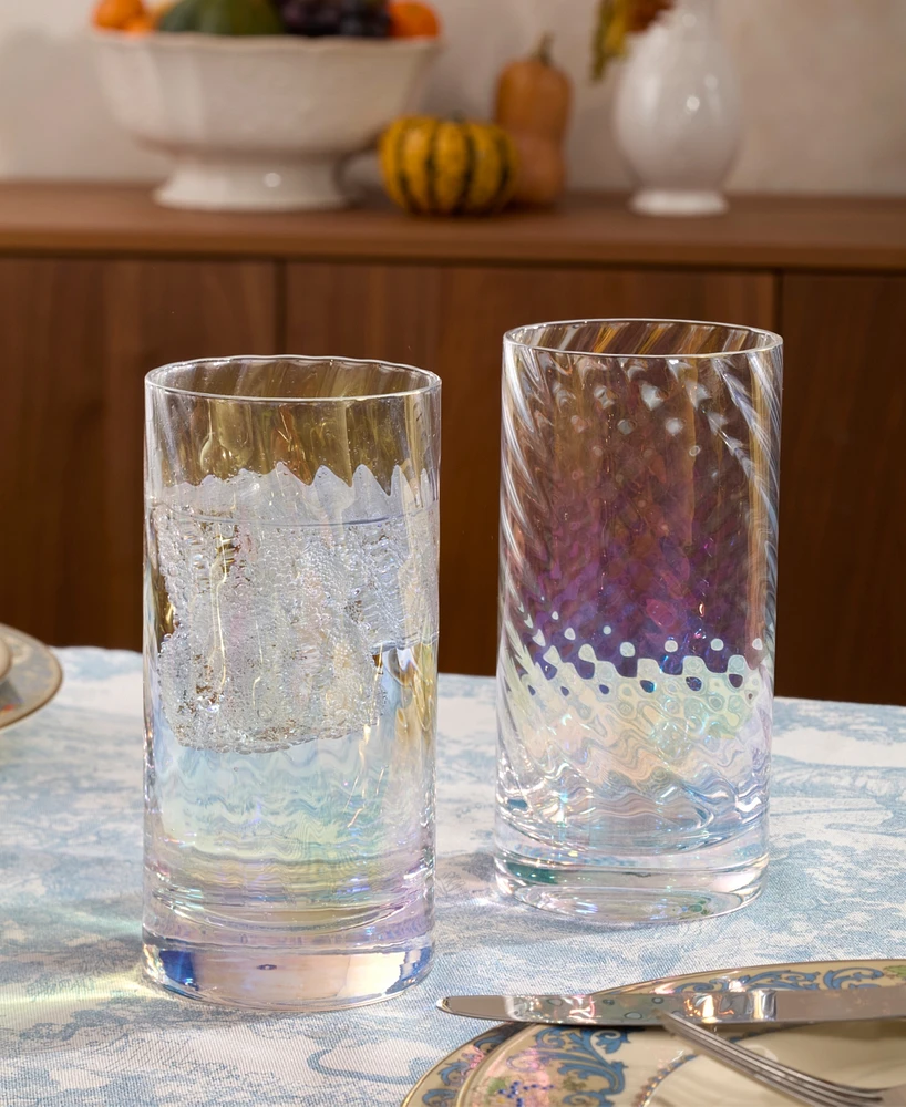 Lenox Tuscany Classics Iridescent Highball Glasses, Set of 4
