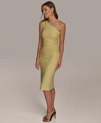 Donna Karan New York Women's Asymmetric-Neck Sheath Dress