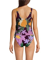 Lands' End Women's Side Tie Tankini Top