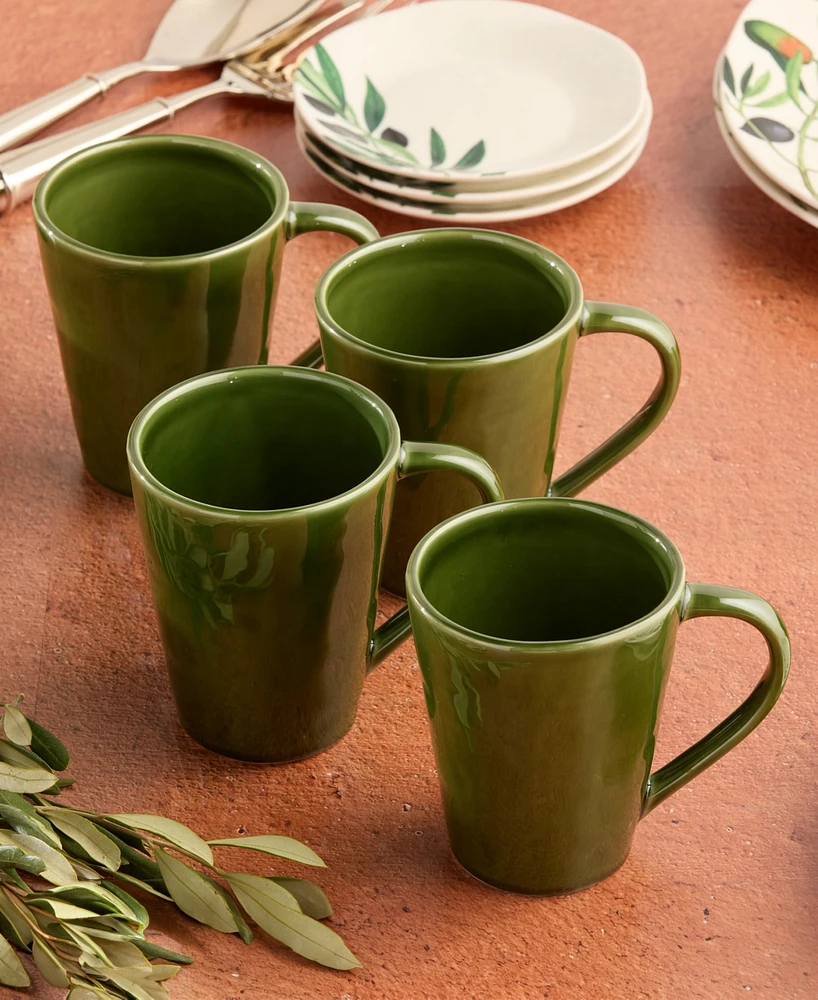 Certified International Verde Mugs, Set of 4