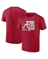 Fanatics Men's Crimson Alabama Crimson Tide State Lock In T-Shirt