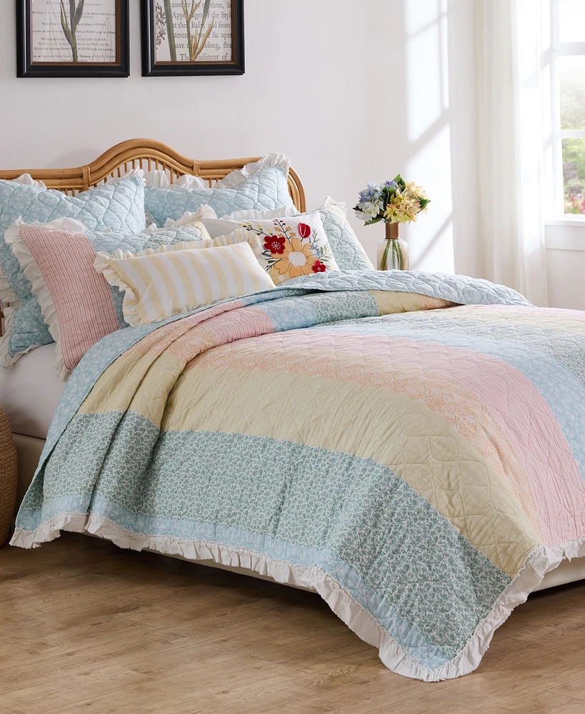 Greenland Home Fashions Ruffled Shabby Chic 3-Pc. Quilt Set