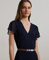 Lauren Ralph Lauren Women's Georgette Drop-Waist Dress