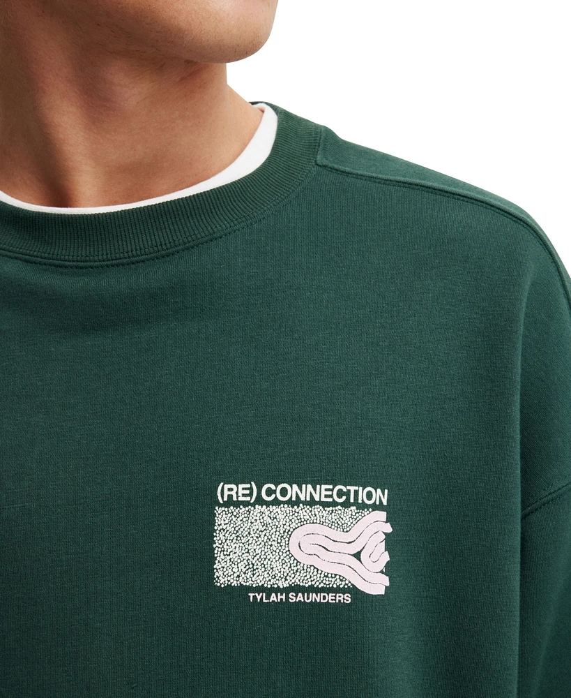 Cotton On Men's Box Fit Crew Neck Sweater