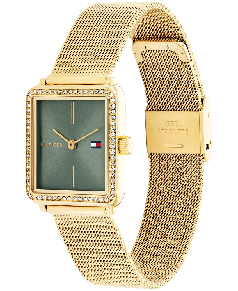 Tommy Hilfiger Women's Quartz Gold-Tone Stainless Steel Bracelet Watch, 21.3mm
