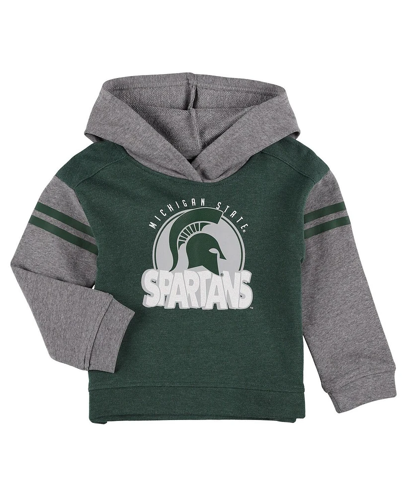 Outerstuff Girls Toddler 2-Piece Michigan State Spartans Clubhouse Pullover Hoodie and Legging Set