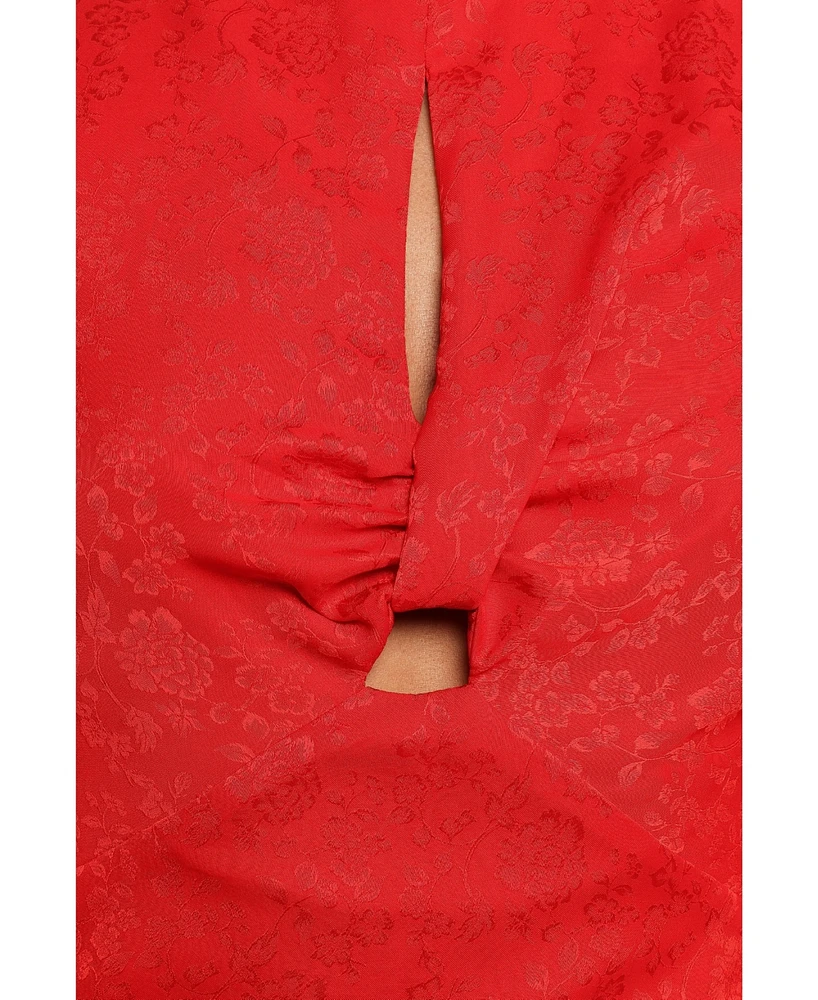 Petal and Pup Women's Laine Long Sleeve Midi Dress
