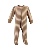 Hudson Baby Boys Cotton Sleep and Play, Brave Lion, Newborn