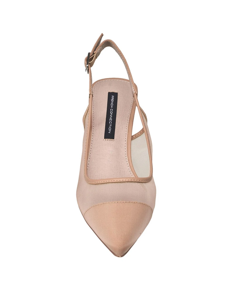 French Connection Women's Cuba Mesh Slingback