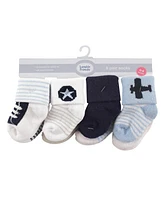 Luvable Friends Baby Boys Terry Fabric Sock Collection 8 Pairs