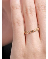 Devata Cable Link Ring in 14K Gold, Size 5, approx. 1.4 grams