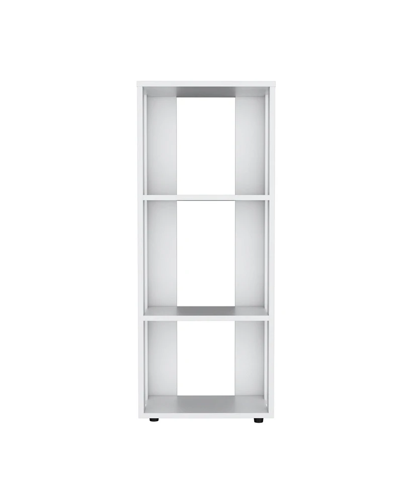 Laurier Office Library, 3 Shelves, White