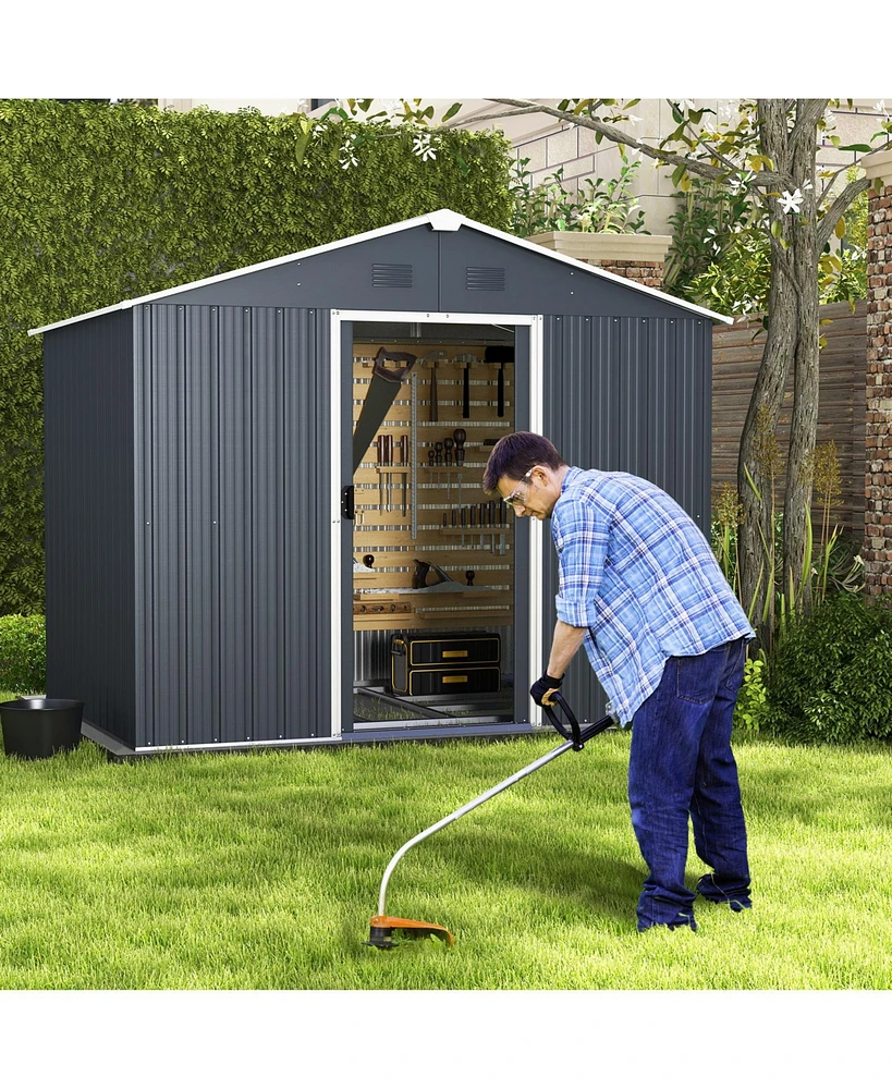 Outside Storage Shed with Lock Air Window