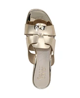 Franco Sarto Women's Nuala Open Toe Block Heel Slide Sandals