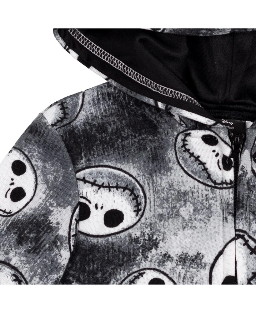Nightmare Before Christmas Disney Jack Skellington Fleece Zip Up Hoodie Toddler |Child Boys