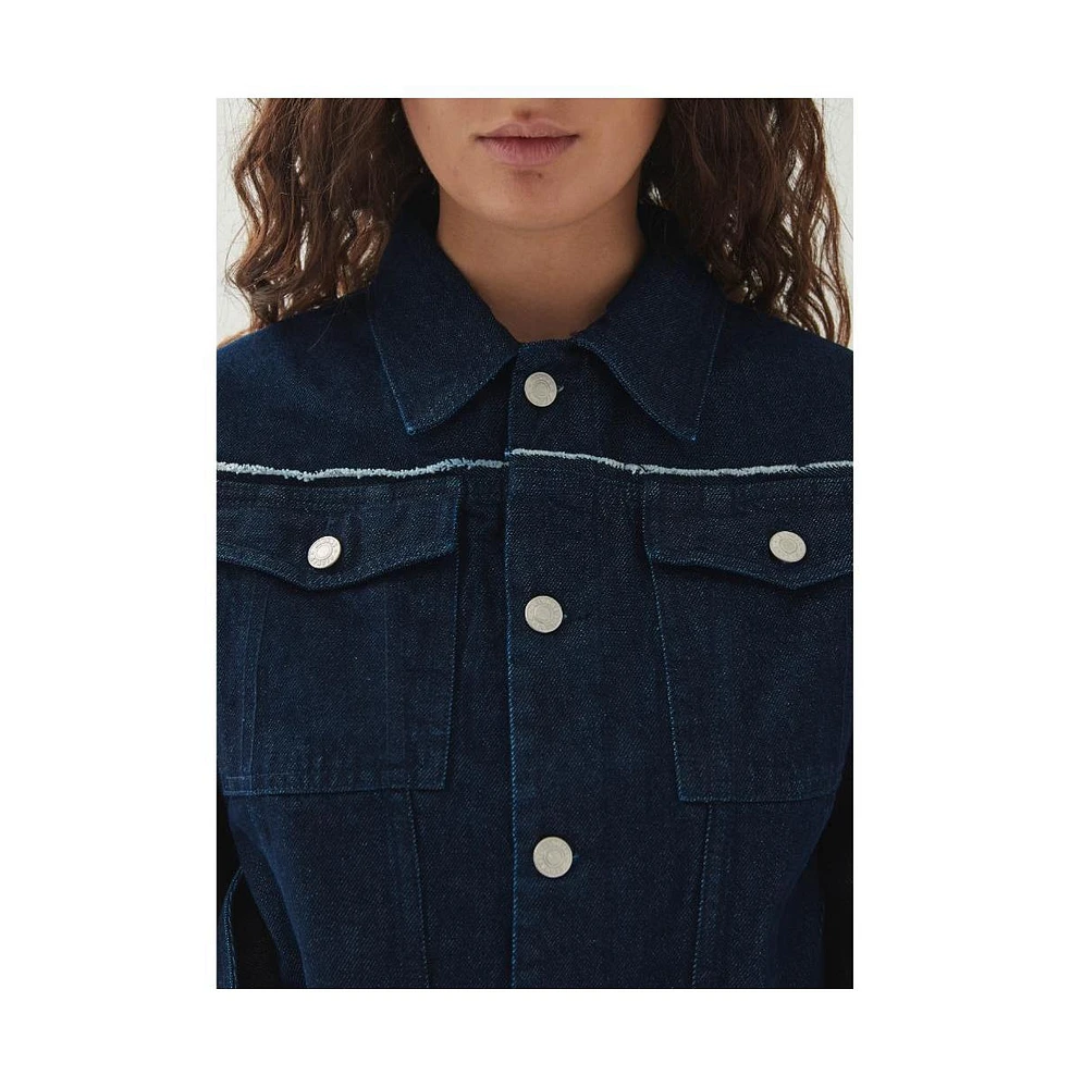 Alohas Women's Sand Indigo Denim Jacket