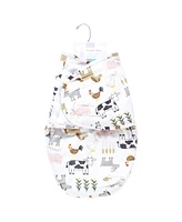 Hudson Baby Boys Ultra-Soft Faux Fur Snuggle Swaddler