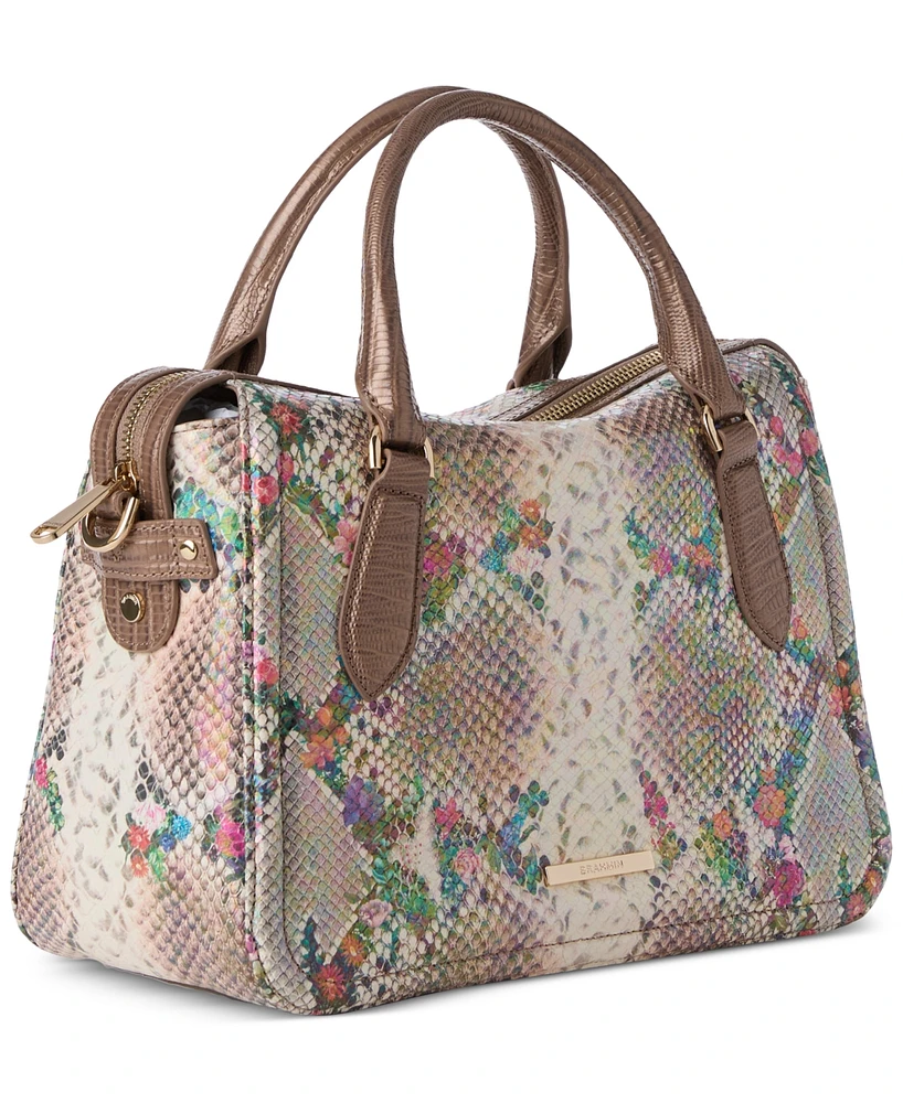 Brahmin Micaela Multi Piaffe Leather Satchel
