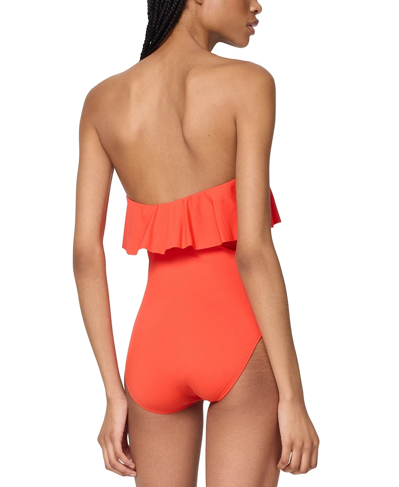 Kate Spade Women's Ruffle One-Piece Swimsuit