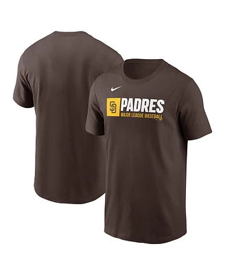 Nike Men's Brown San Diego Padres Team Block T-Shirt