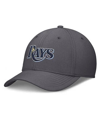 Nike Men's Gray Tampa Bay Rays Swoosh Performance Flex Hat