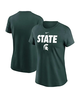 Nike Women's Green Michigan State Spartans Local Ultimate Chant T-Shirt