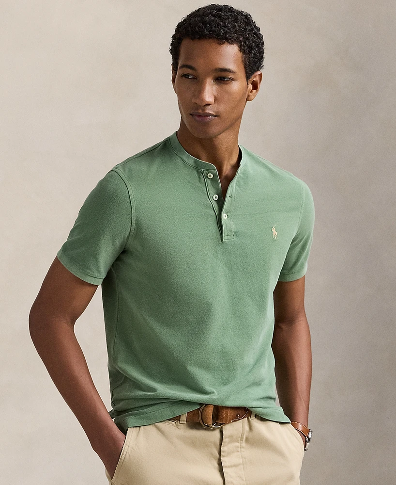 Polo Ralph Lauren Men's Cotton Pique Henley Shirt