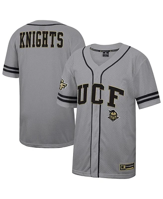 Colosseum Men's Gray Ucf Knights Free Spirited Baseball Jersey
