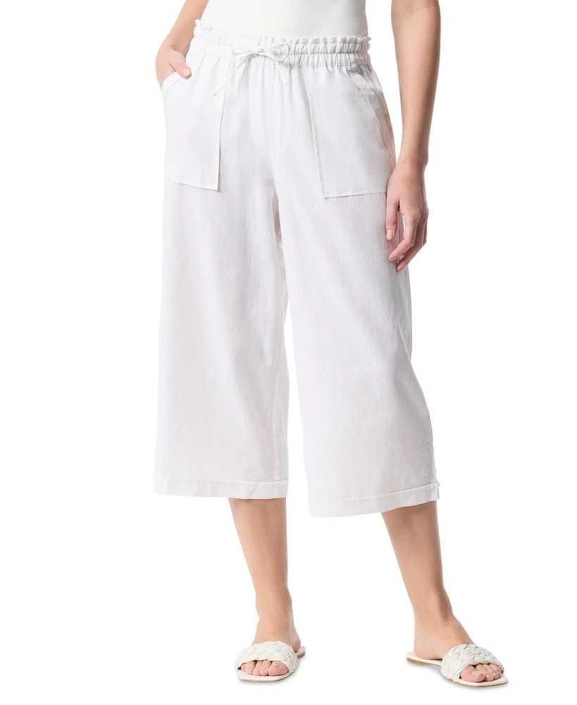Gloria Vanderbilt Rainey Pull-On Wide-Leg Cropped Pants