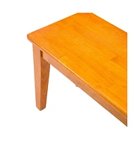 Modern Dining Bench with Tapered Legs for Stylish Dining Room Seating