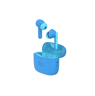 myFirst CareBuds () Kids Wireless Earbuds with 85dB Volume Limit, Built-in Mic, 6 Ear Tips, Anti-Lost Strap Easy Pairing