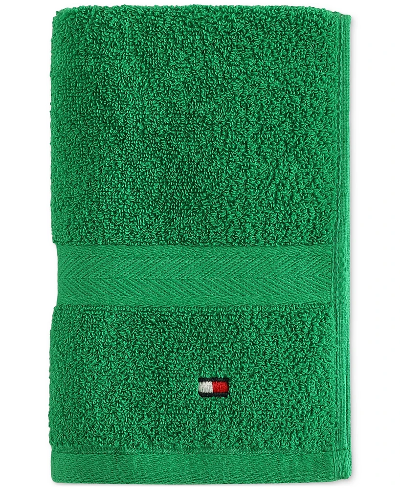 Tommy Hilfiger Home Modern American Solid Cotton Hand Towel, 16" x 26"