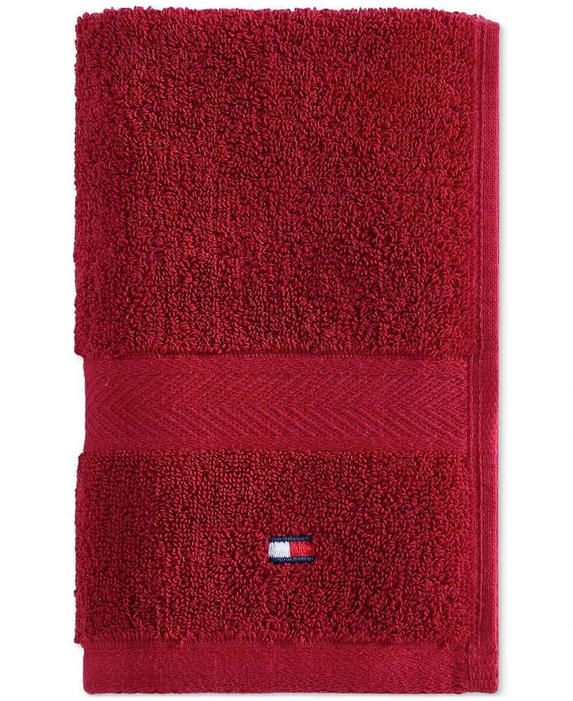 Tommy Hilfiger Home Modern American Solid Cotton Hand Towel, 16" x 26"