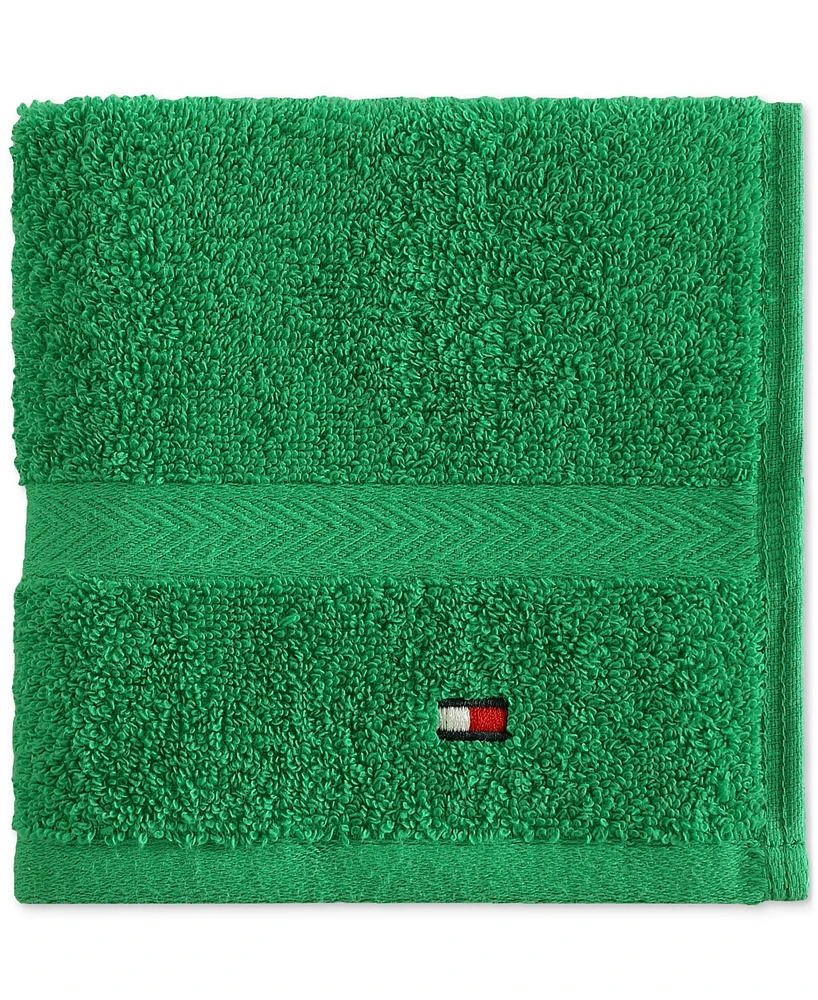 Tommy Hilfiger Home Modern American Solid Cotton Washcloth, 13" x