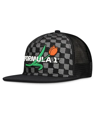 Formula 1 Men's Black Drift All-Around Mesh Adjustable Hat