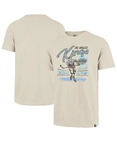 '47 Brand Men's Natural Los Angeles Kings Hockey Player Golden Age Scrum T-Shirt