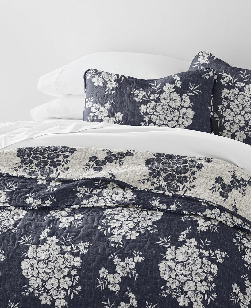 ienjoy Home Distressed Bouquet Reversible 2-Pc. Quilt Set, Twin/Twin Xl