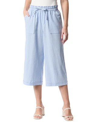 Gloria Vanderbilt Rainey Pull-On Wide-Leg Cropped Pants