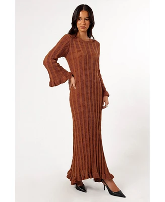 Petal and Pup Colter Long Sleeve Maxi Dress