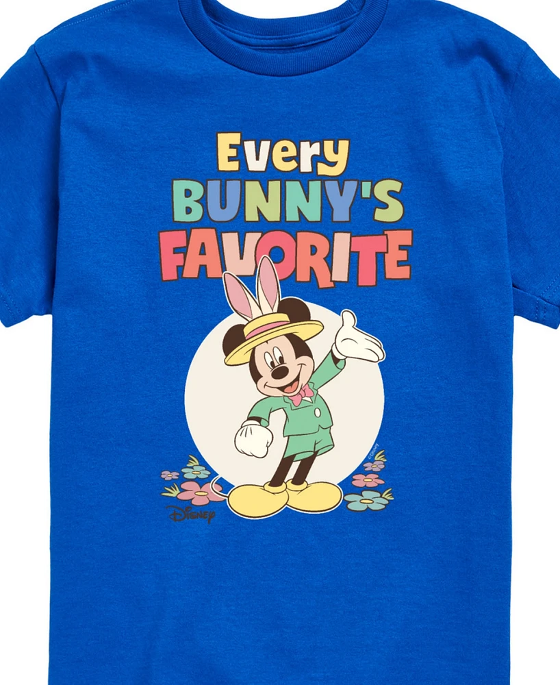 Disney Big Boys Mickey Every Bunny's Favorite Graphic T-Shirt