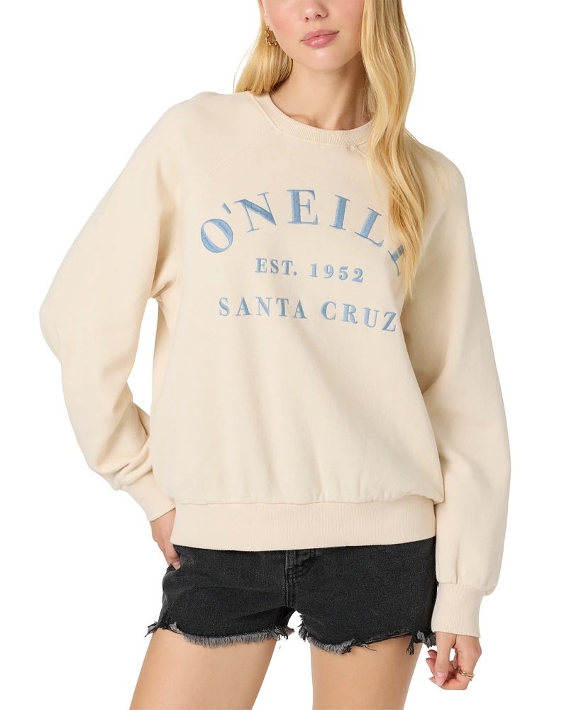 O'Neill Juniors' Boardwalk Tapioca Pullover Fleece Sweatshirt