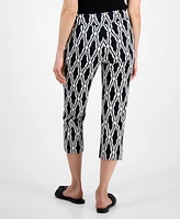 Jm Collection Petite Printed Capri Pants, Exclusively at Macy's