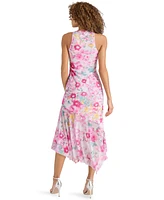 Steve Madden Women's Lanetta Asymmetric-Hem Midi Dress