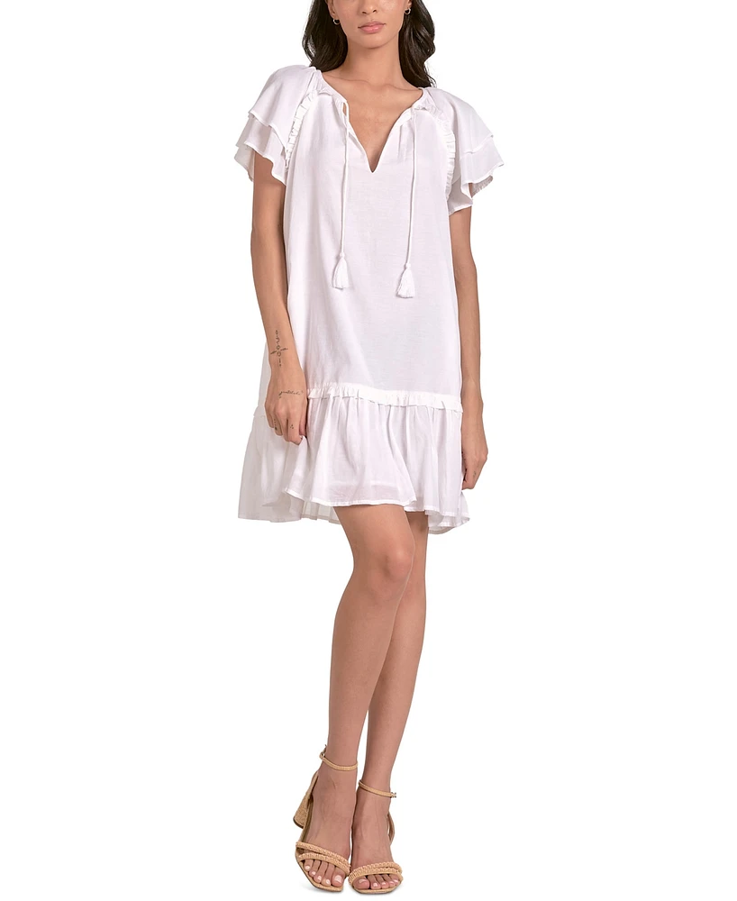 Elan Women's Ruffle-Sleeve Dress