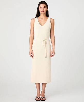French Connection Women's Terry V-Neck Midi Dress