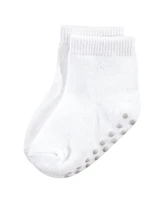Touched by Nature Baby Boys Organic Kids' Eight-Pair Non Skid Crew Socks
