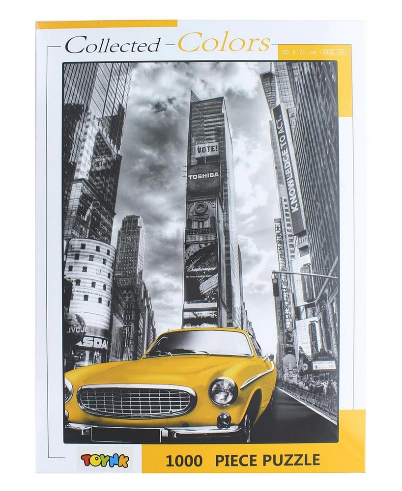 Collected Colors New York Taxi 1000 Piece Jigsaw Puzzle