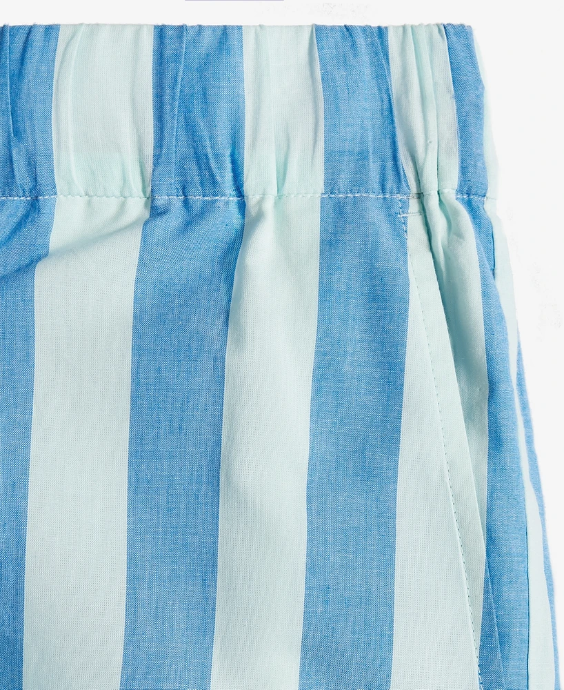 On 34th Women's Cotton Striped Pull-On Shorts, Exclusively at Macy's