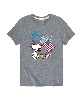 Peanuts Toddler Boys Americana Fireworks Graphic T-Shirt
